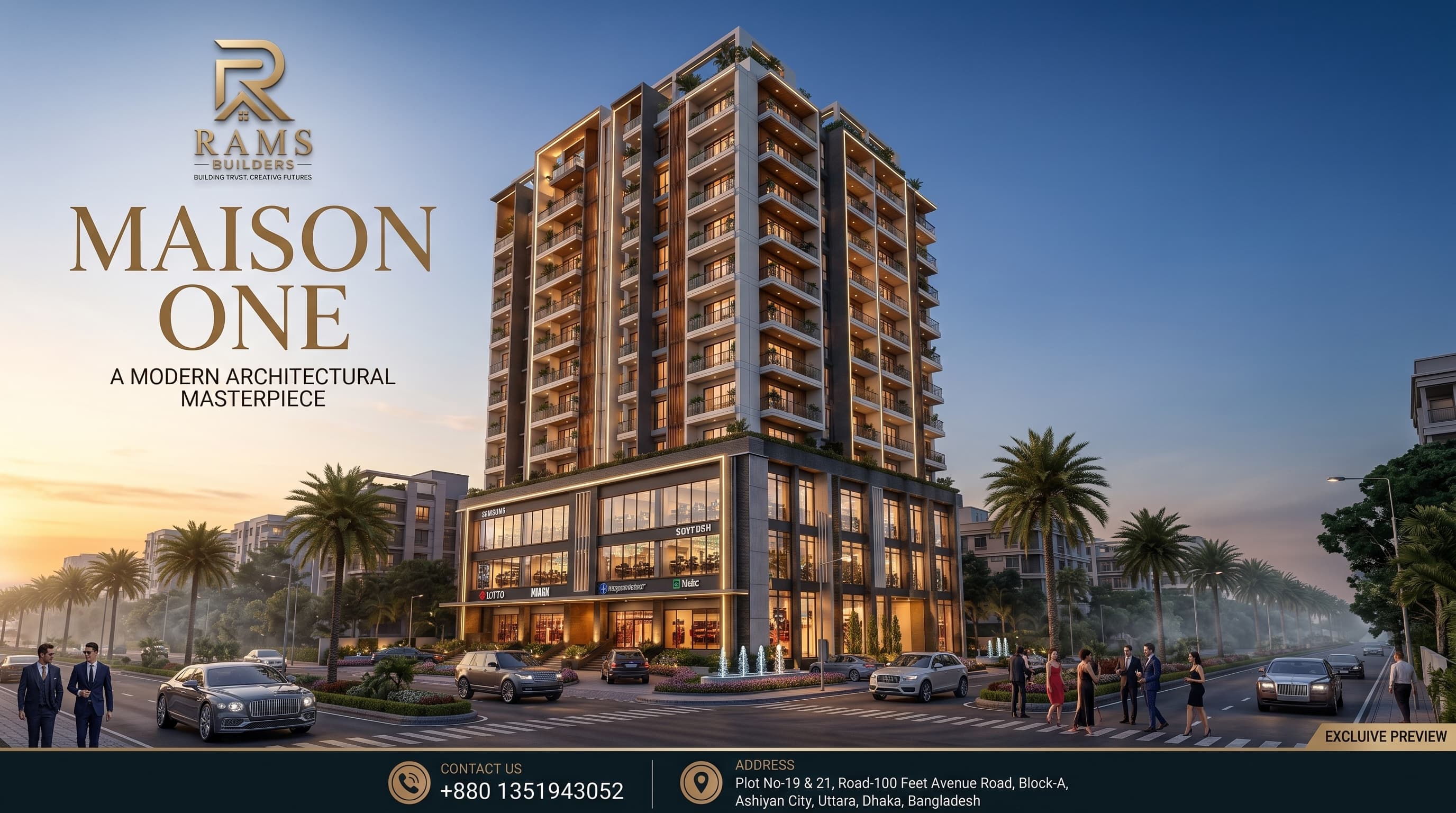 Maison One tower on 100 Feet Avenue Road